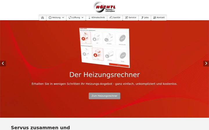 Screenshot of hoechtl-haustechnik.de