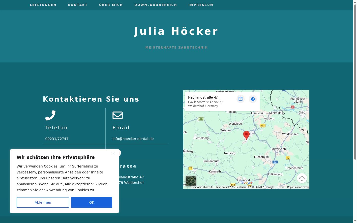Screenshot tal-banner tal-kunsens muri qabel kwalunkwe interazzjoni
