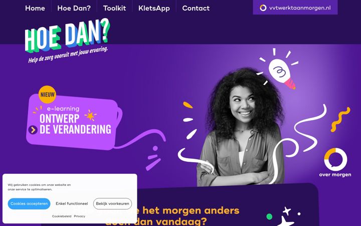 Screenshot of hoedan.nl