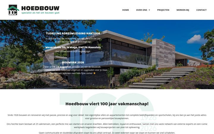 Screenshot of hoedbouw.nl