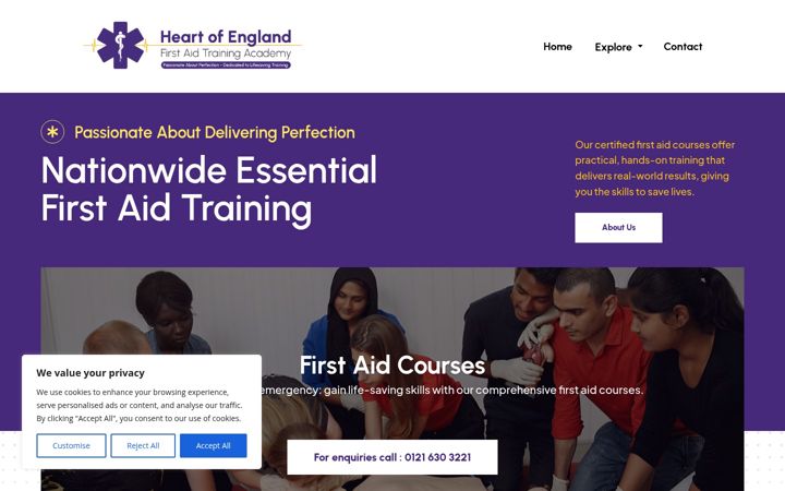 Screenshot of hoefa.co.uk