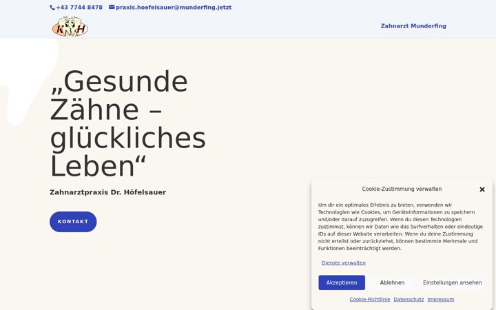 Screenshot of hoefelsauer.at
