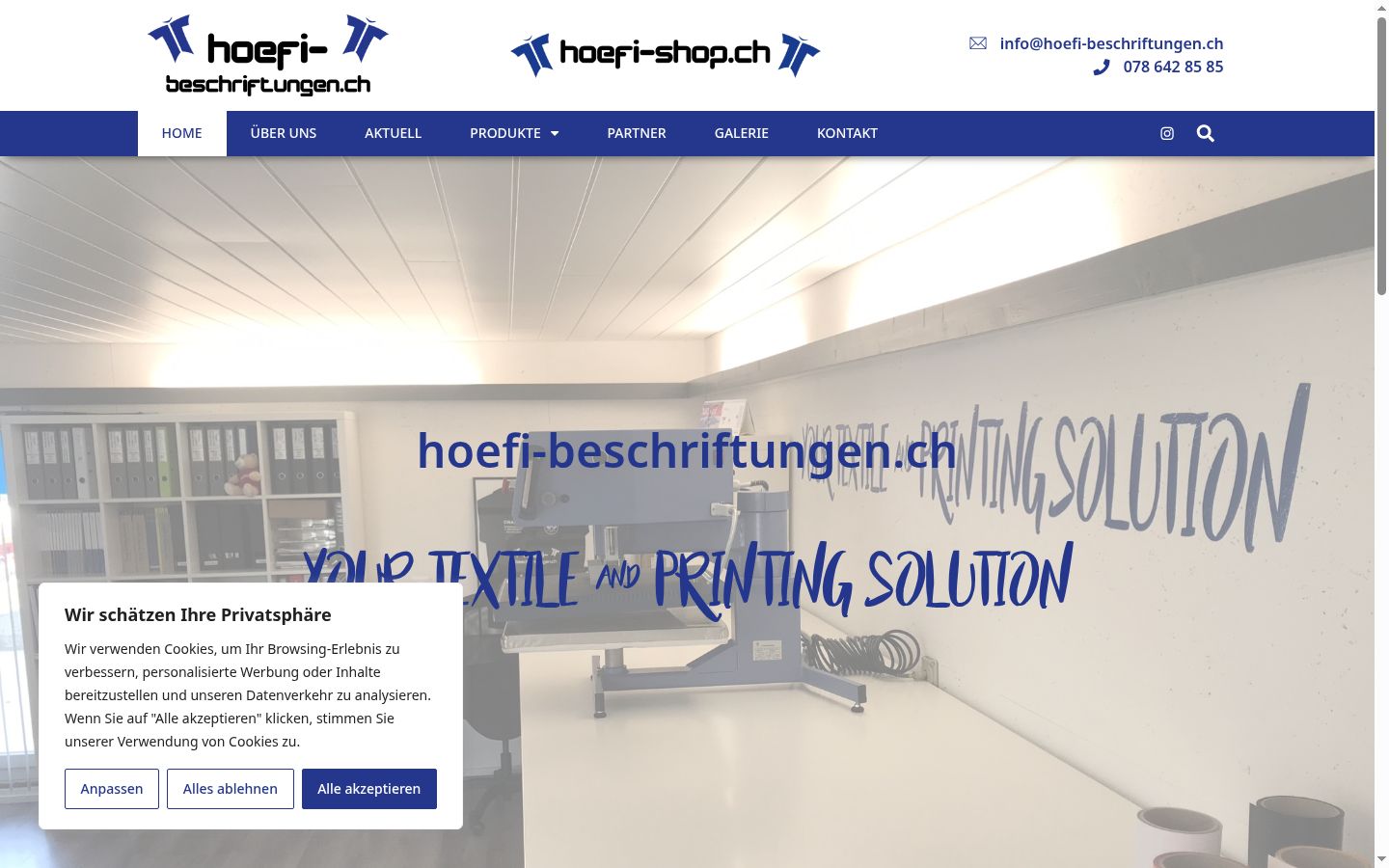 Screenshot van de toestemmingsbanner zoals getoond vóór enige interactie