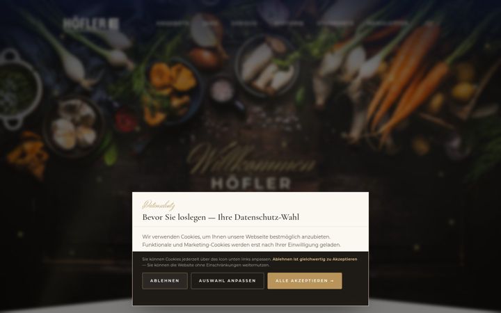 Screenshot of hoefler-edeka.de
