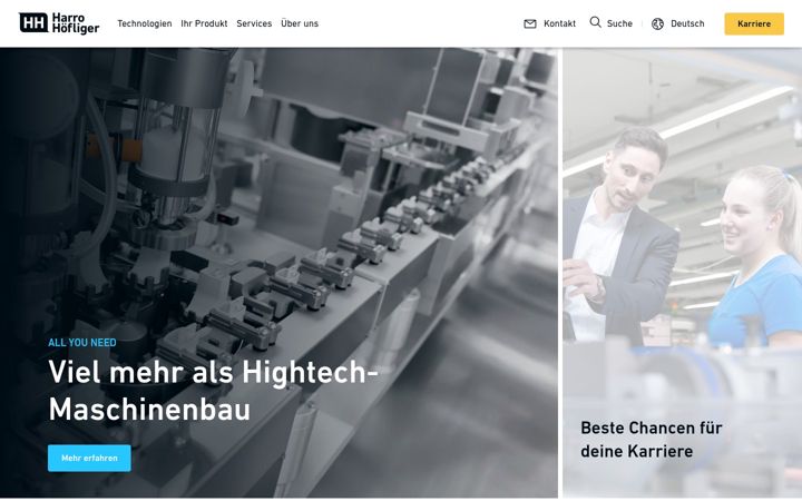 Screenshot of hoefliger.com