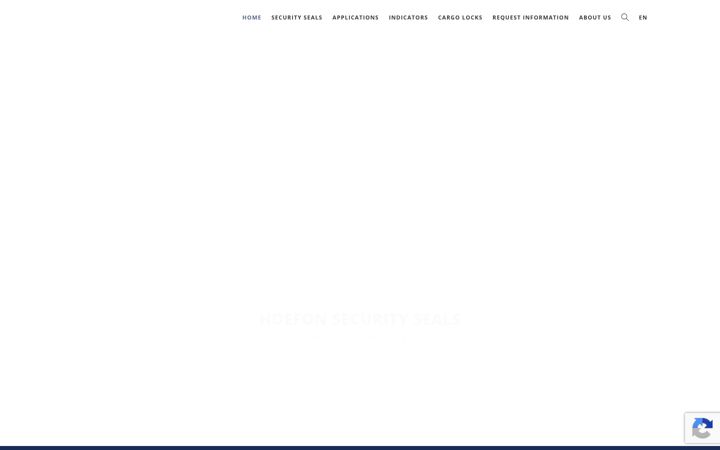 Screenshot of hoefonsecurityseals.com