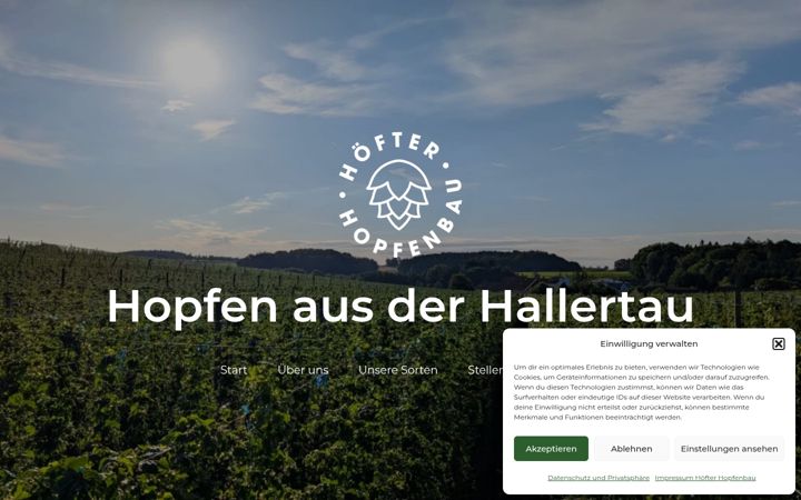 Screenshot of hoefter-hopfenbau.de