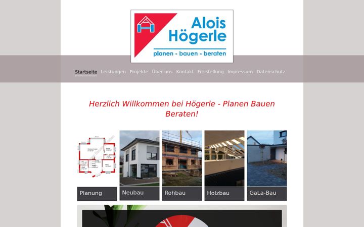 Screenshot of hoegerle-baupartner.de