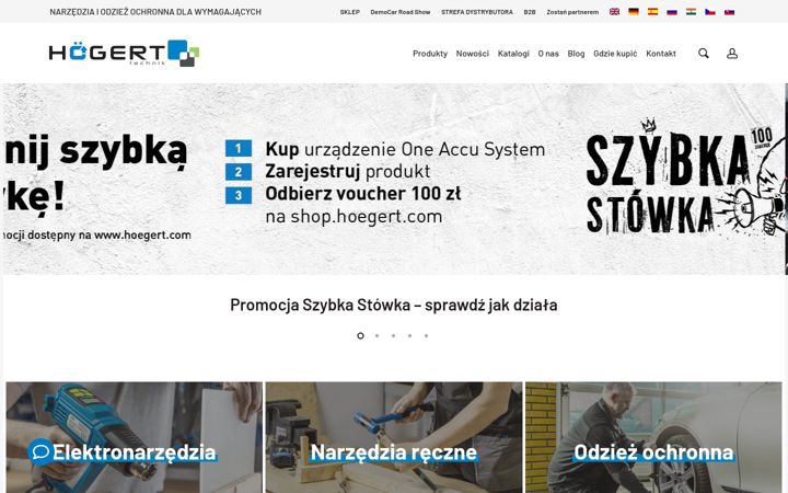 Screenshot of hoegert.com