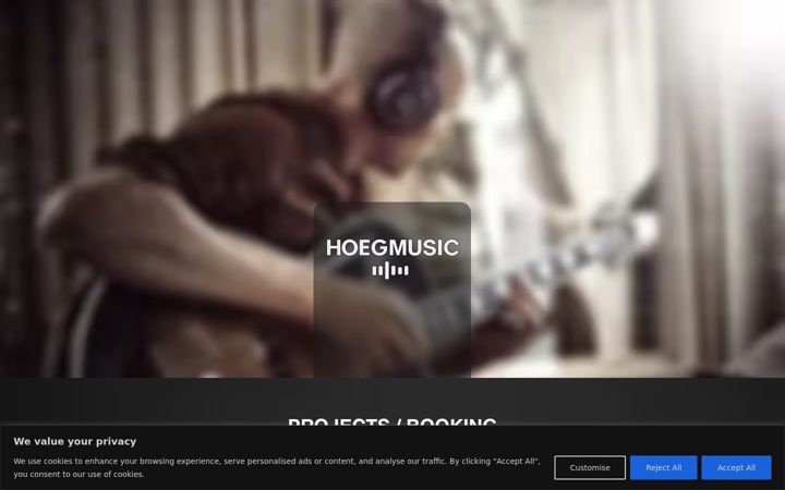 Screenshot of hoegmusic.com