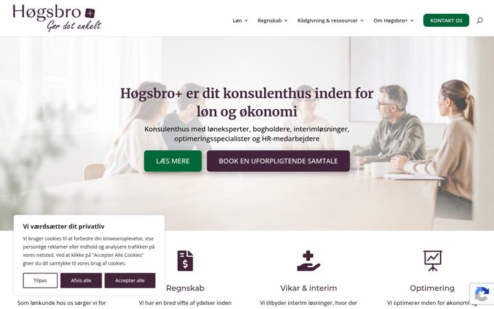 Screenshot of hoegsbro-caspersen.dk