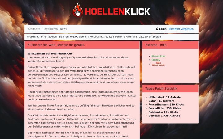 Screenshot of hoellenklick.de