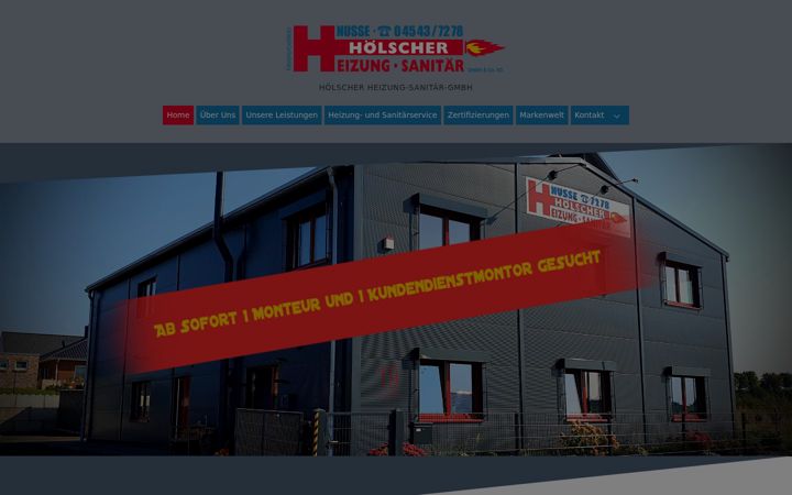 Screenshot of hoelscher-heizung.de