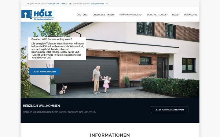 Screenshot of hoelz.de