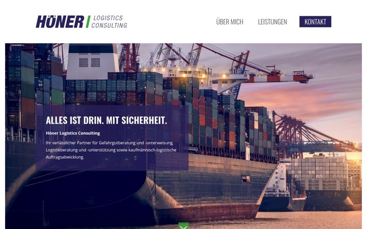 Screenshot of hoener-logistics.de