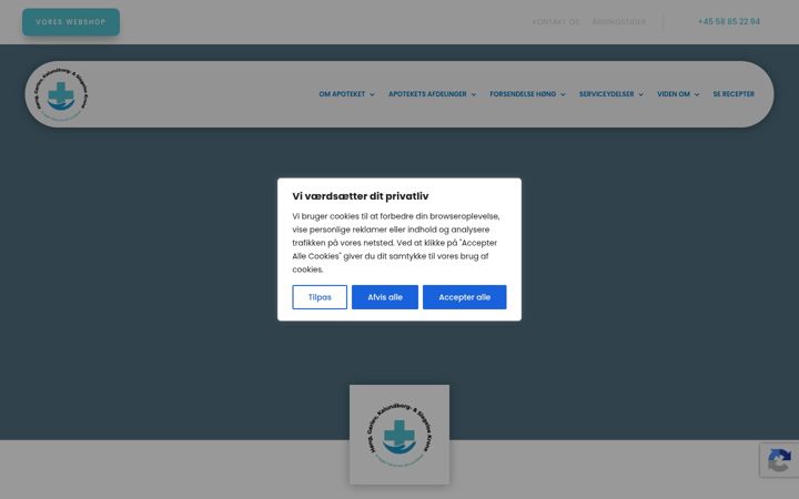Screenshot of hoengapotek.dk
