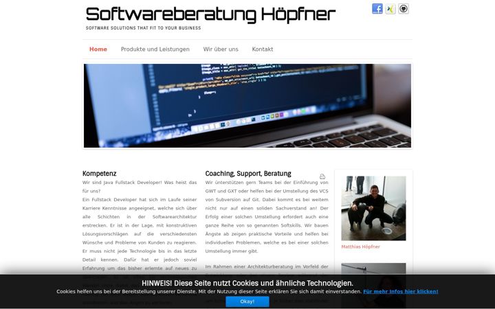 Screenshot of hoepfnersoftware.de