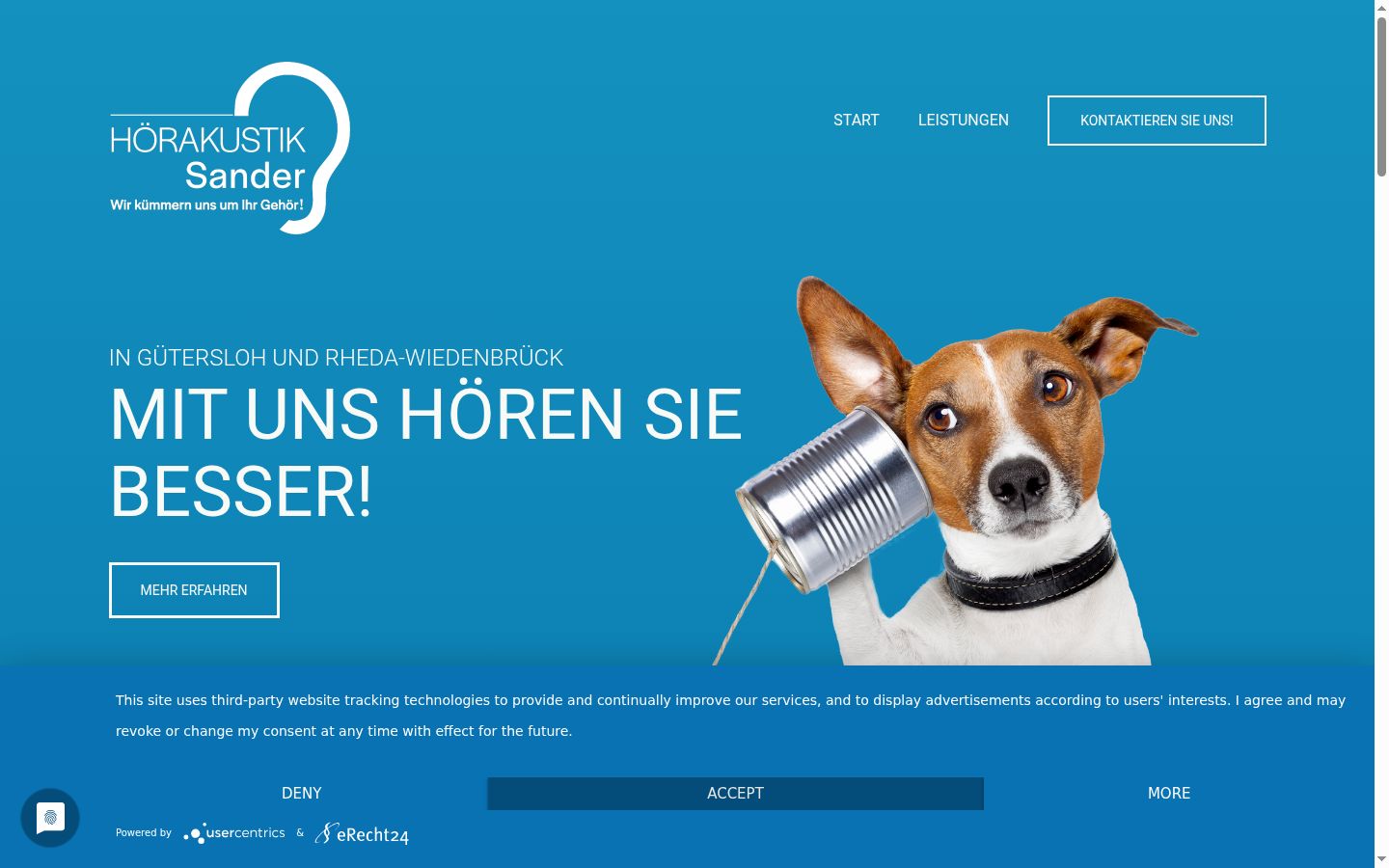 Screenshot tal-banner tal-kunsens muri qabel kwalunkwe interazzjoni