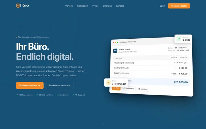 Screenshot of hoerb.at