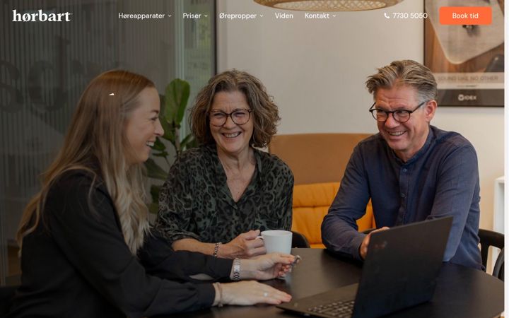 Screenshot of hoerbart.dk