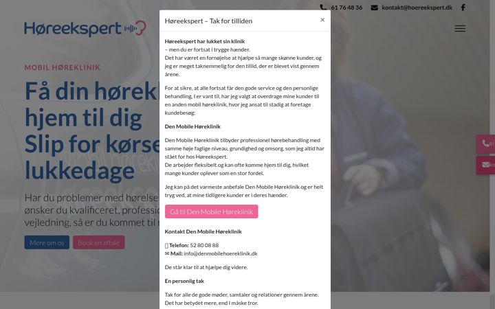 Screenshot of hoereekspert.dk