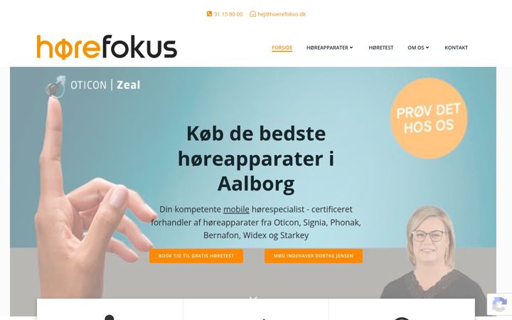 Screenshot of hoerefokus.dk