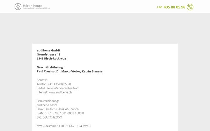 Screenshot of hoeren-heute.ch