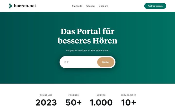 Screenshot of hoeren.net