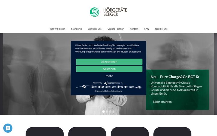 Screenshot di hoergeraete-berger.de