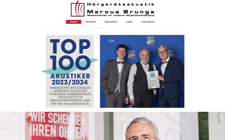 Screenshot of hoergeraete-brungs.de