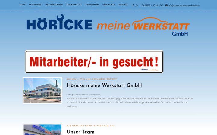 Screenshot of hoerickemeinewerkstatt.de