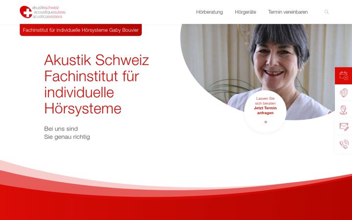 Screenshot of hoerinstitut-zuerich.ch