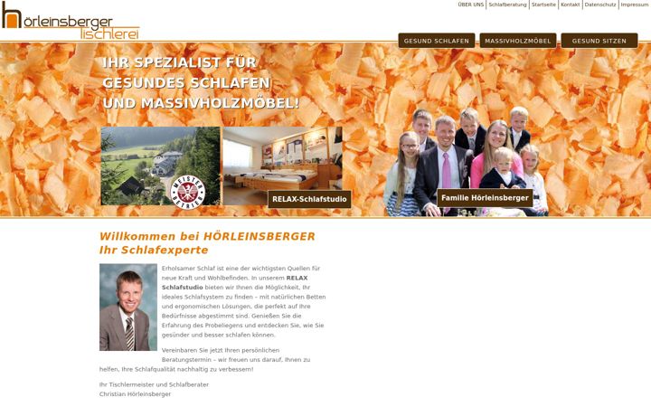 Screenshot of hoerleinsberger.at
