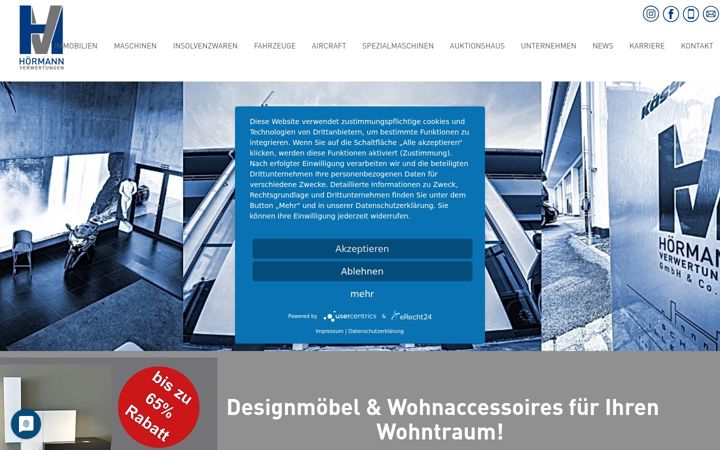 Screenshot of hoermann-verwertungen.de