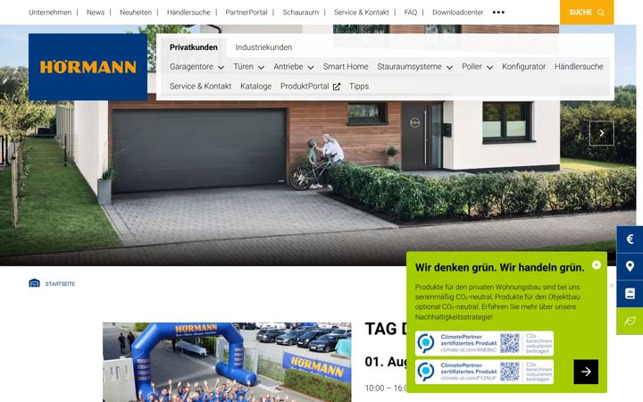 Screenshot van hoermann.at