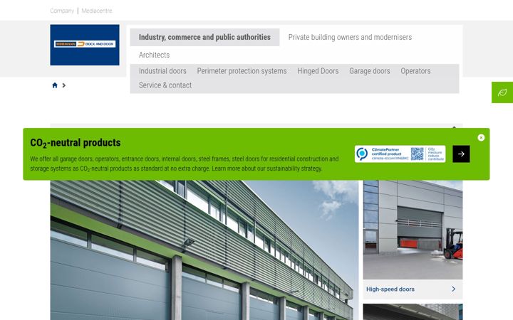 Screenshot of hoermann.ie