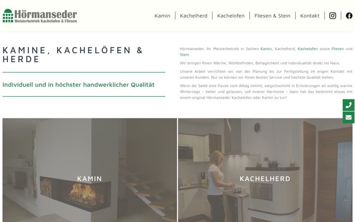 Screenshot of hoermanseder.co.at