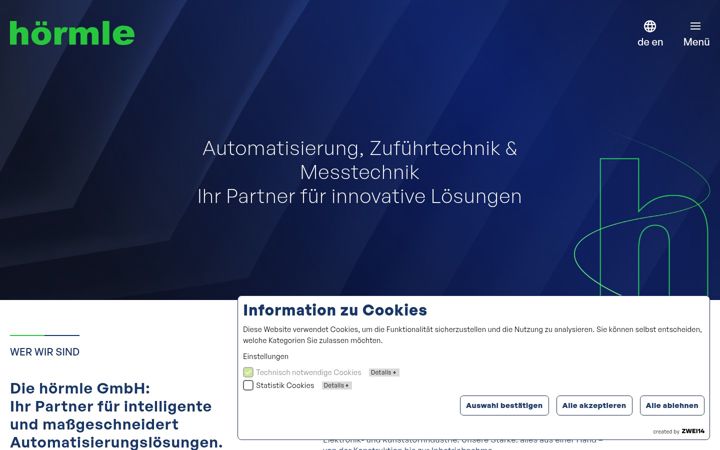 Screenshot of hoermle.de