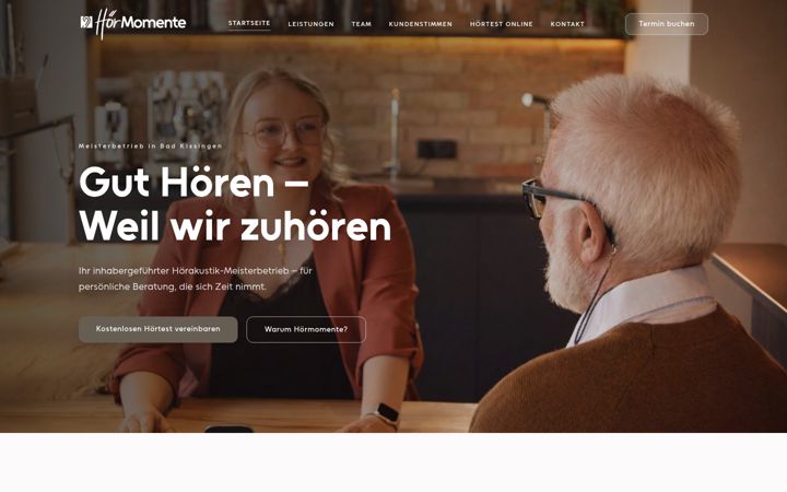 Screenshot of hoermomente.de