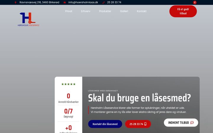 Screenshot of hoersholmlaas.dk