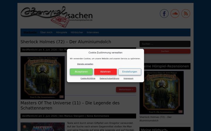 Screenshot of hoerspielsachen.de