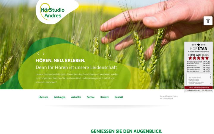 Screenshot of hoerstudio-andres.de