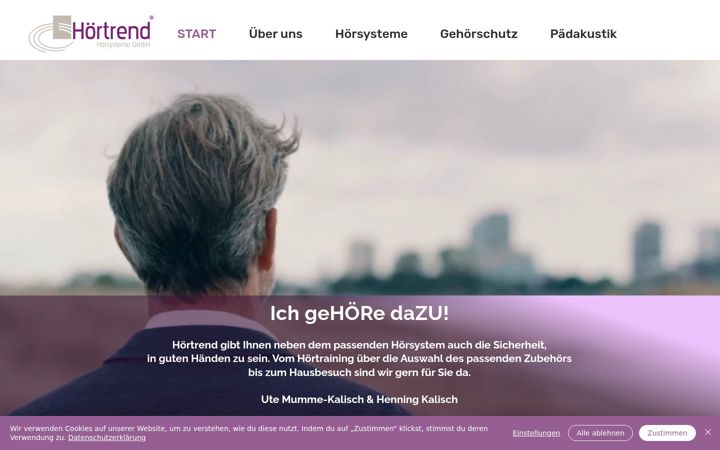 Screenshot of hoertrend.de