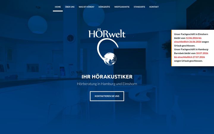 Screenshot of hoerwelt.net