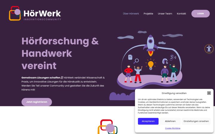 Screenshot of hoerwerk.org