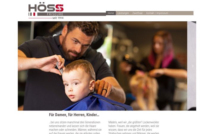 Screenshot di hoess-friseure.de