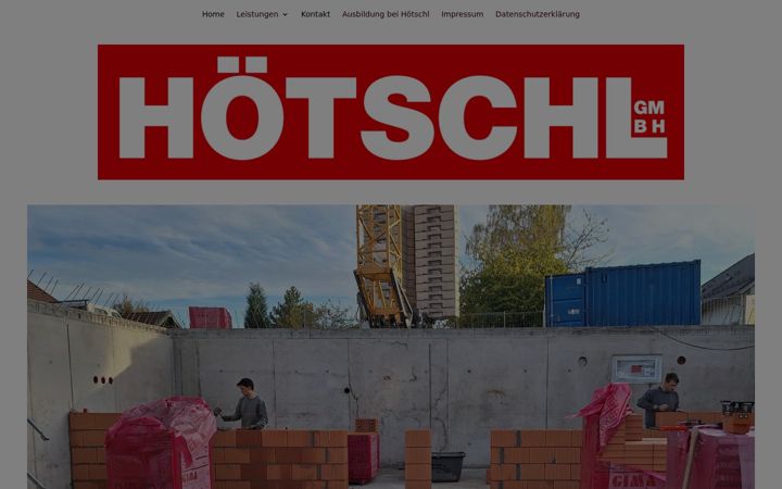 Screenshot of hoetschl-bau.de