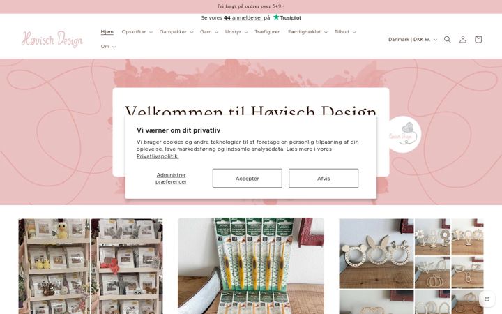 Screenshot of hoevischdesign.dk