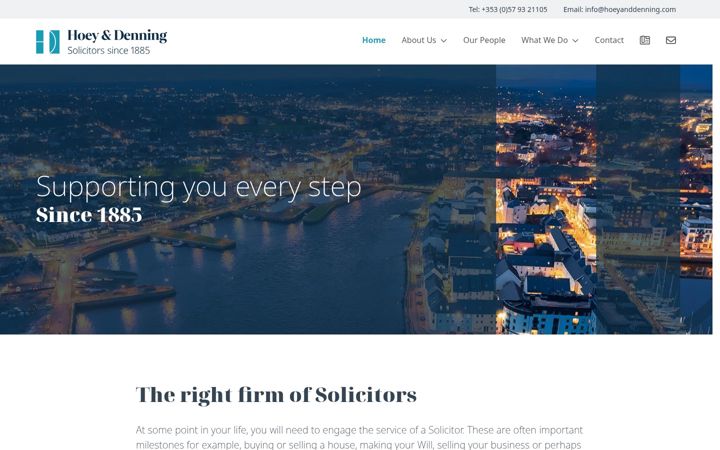 Screenshot of hoeyanddenning.com