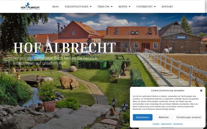 Screenshot of hof-albrecht.com